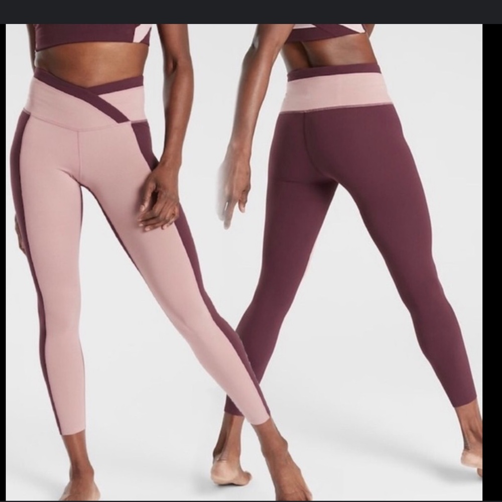 55 - Athleta- CHROMA 7/8 TIGHT IN POWERVITA Leggings- XS